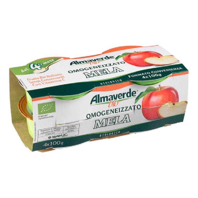 ALMAVERDE BIO OMOG MELA 4X100G