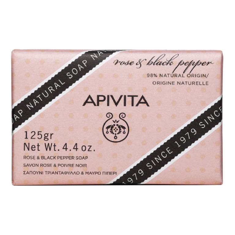 APIVITA NAT SOAP ROSE 125G/19