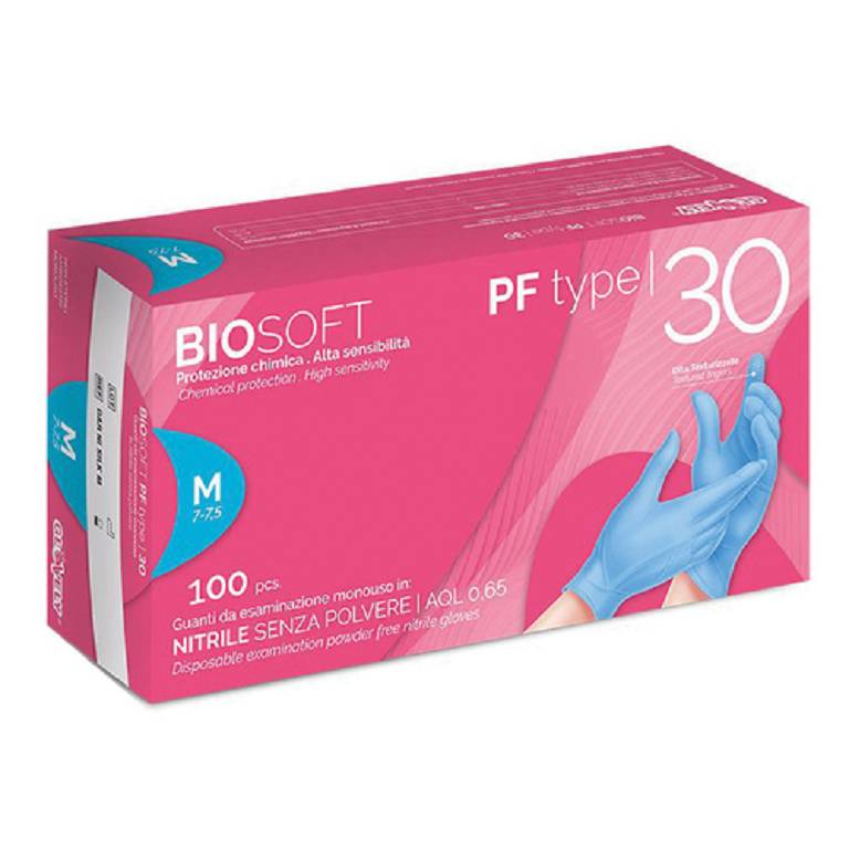 BIOSOFT PF 30 GUANTO M 100PZ