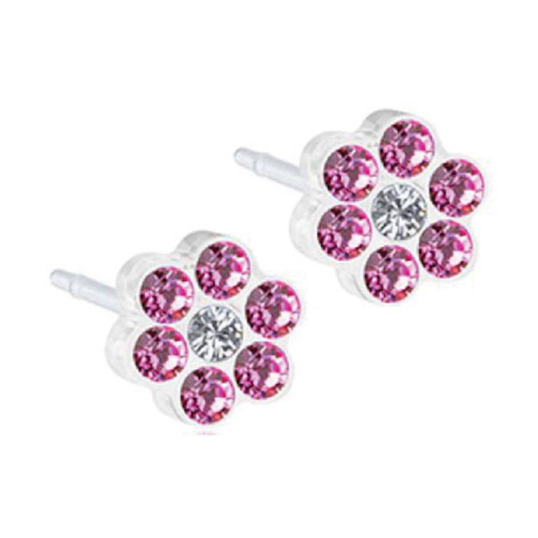 CJ MP DAISY 5MM ROSE CRYS