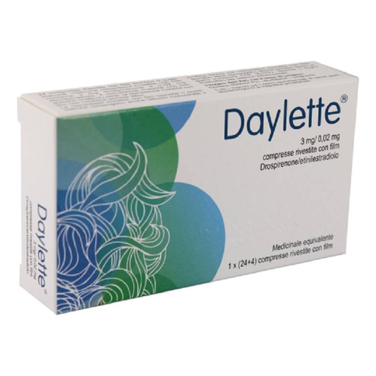 DAYLETTE*24CPR 3MG+0,02MG+4CPR