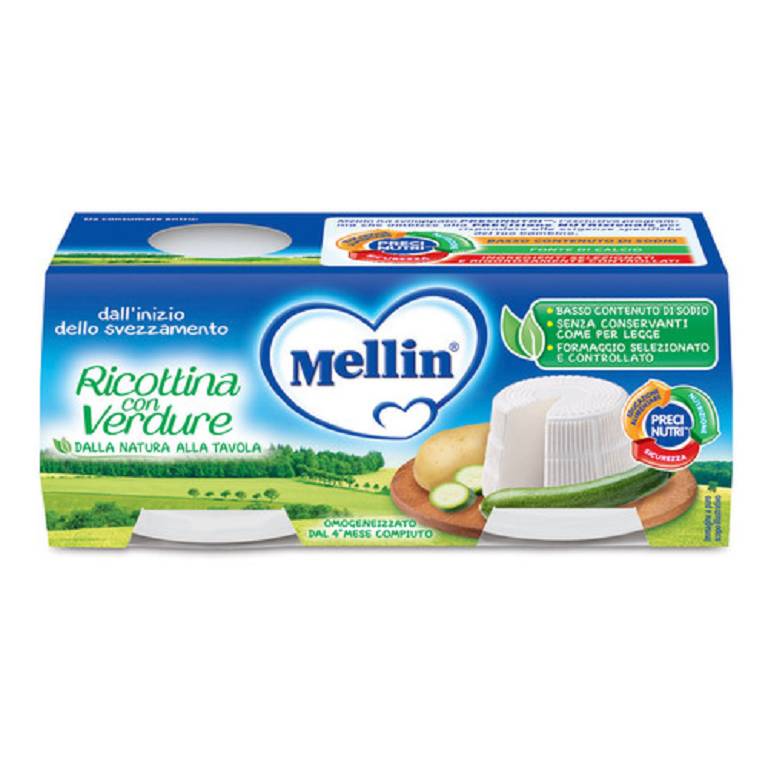 MELLIN OMOG RICOTTA/VERD 2X80G