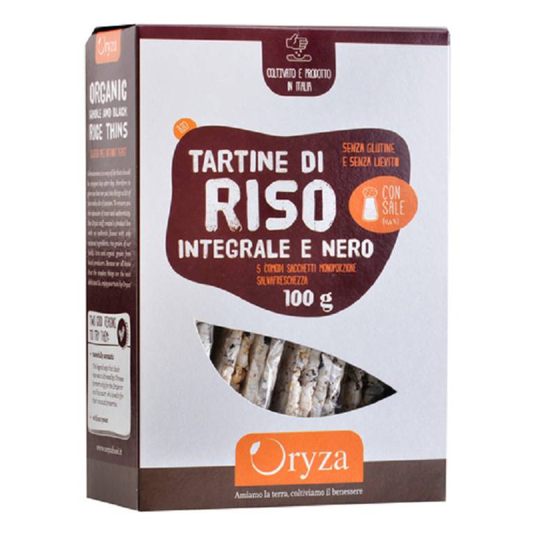 ORYZA TARTINE RISO NERO/INTEGR