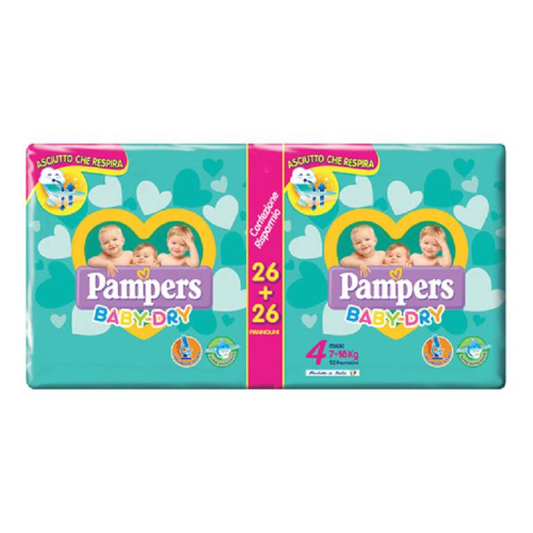 PAMPERS BD MAXI PD 52PZ
