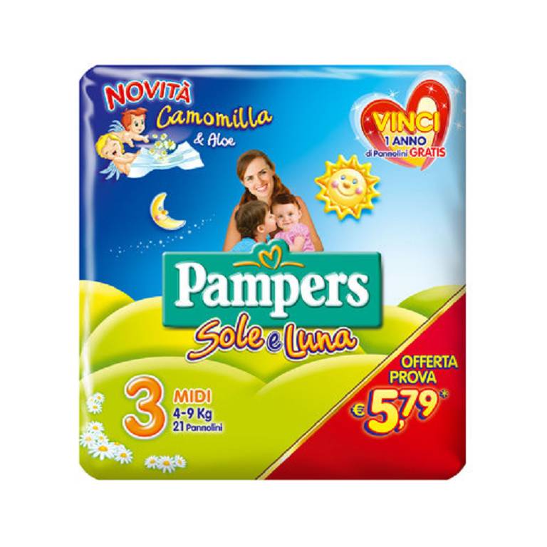 PAMPERS SOLE&LUNA FLASH MID21P
