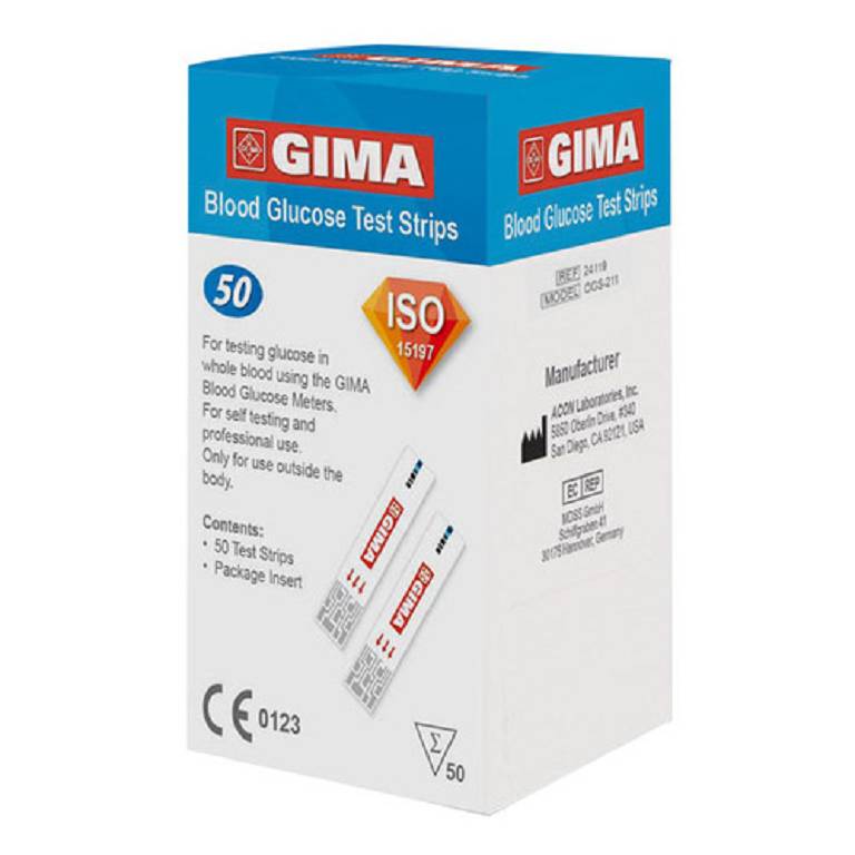 STRISCE GLICEMIA GIMA 50PZ