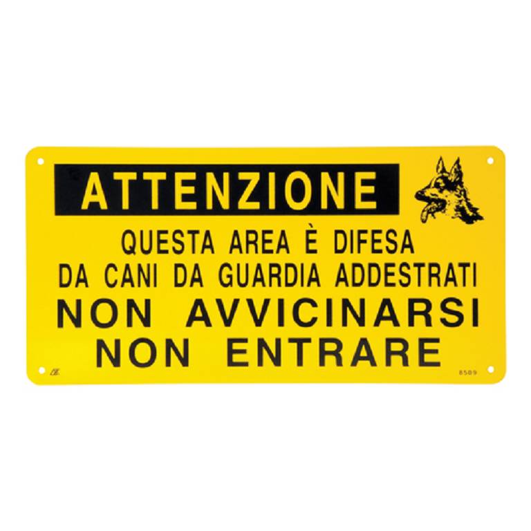 TARGA AREA DIFESA DA