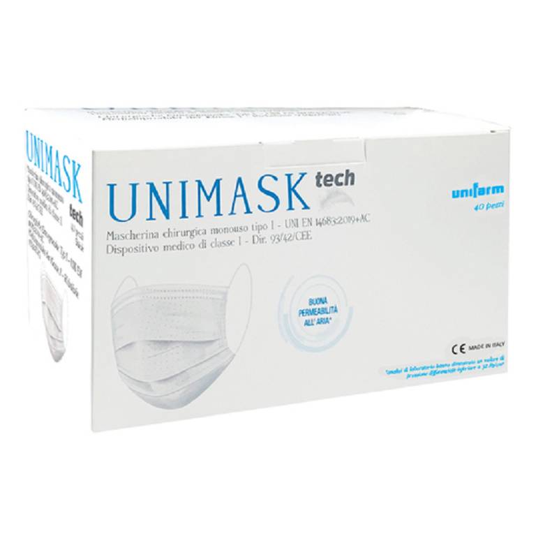 UNIMASK TECH MAS CHIR 1 40PZ