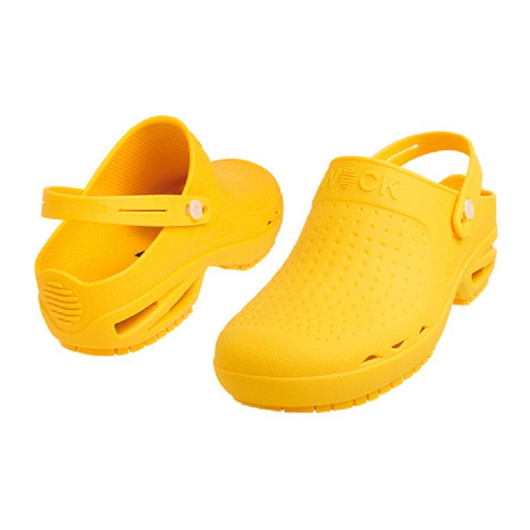 WOCK CLOG BIANCO/ARANCIO 37/38